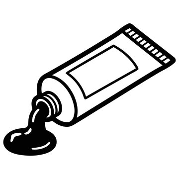 Squeezed Tube Vector Icon