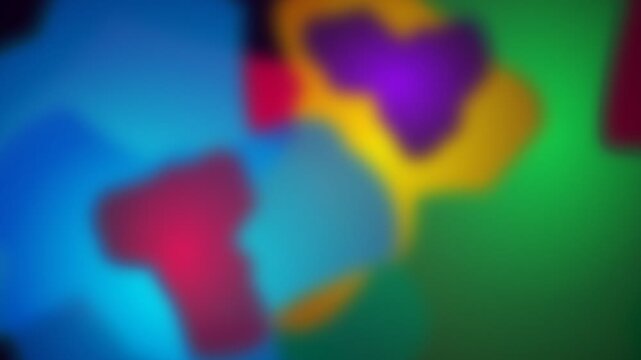 Abstract background with soft gradients of vibrant blue yellow and green