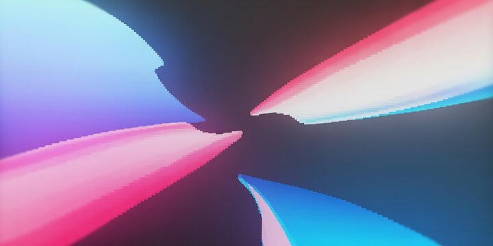 Vibrant abstract art with pink blue and purple hues