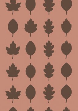 Stylish autumn leaves pattern