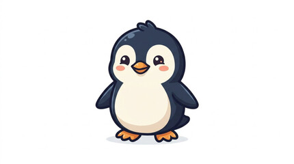 Obraz premium penguin on a white background