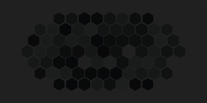 black hexagon material modern background eps 10