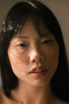 Soft Portrait Through Foreground