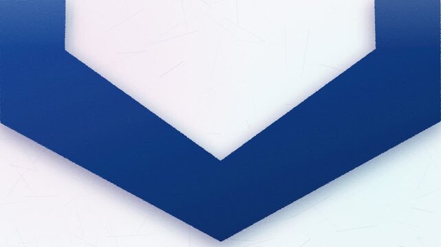 A vibrant blue chevron shape pointing downwards sits prominently within the frame to provide a professional visual element for various business communications and creative branding project
