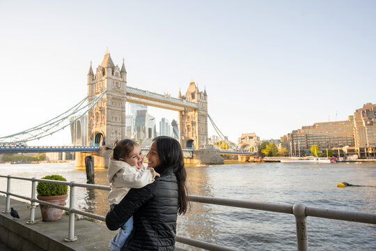 Mother And Baby Sharing A Happy Moment In London 