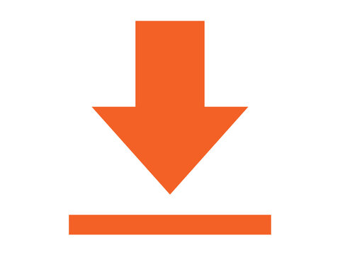 Download vector icon isolated on transparent white background