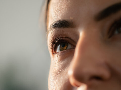 Woman's eye closeup
