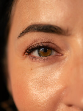 Woman eye closeup