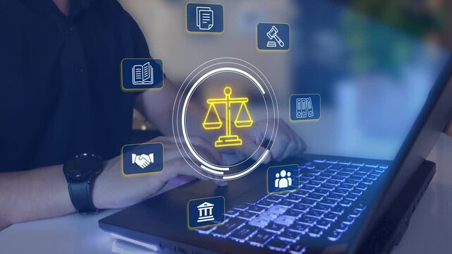 AI supports justice by automating legal research, analyzing case data, ensuring compliance, and enhancing fairness in governance and decision-making. 