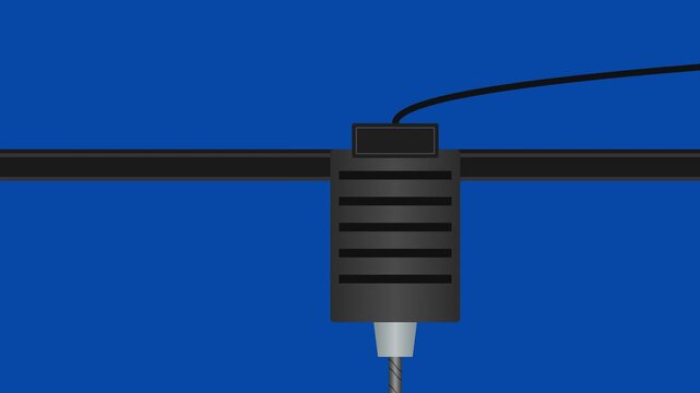 Simple Cable Clamp Icon for Electronic Wire Management