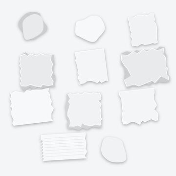 Collection of various shapes including squares circles and irregular forms on white background transparent background
