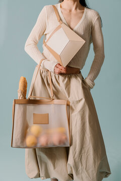 Beige Fashion Tote For Casual Shopping