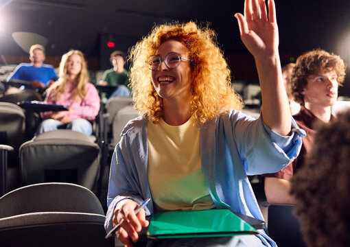 Students Participate in a Classroom Discussion