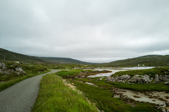 Rugged landscape of the Outer Hebrides.