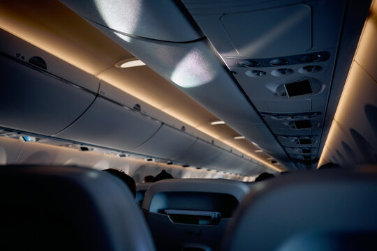 View of Airplane Cabin 