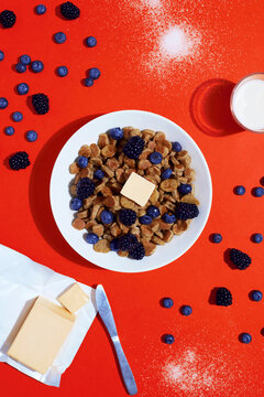 Fresh food image with bright colours and delicious tasty ingredients