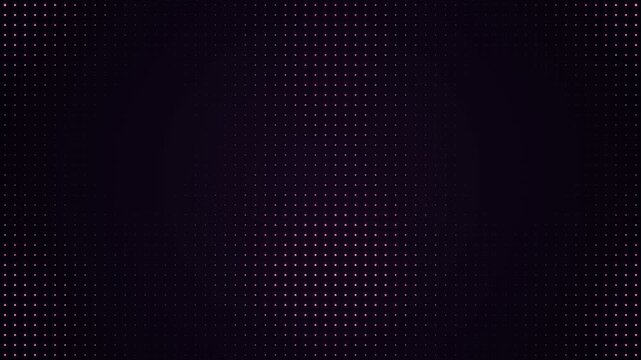 Abstract dark background featuring a vibrant red circular halftone pattern