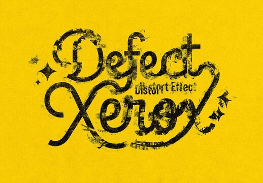 Defect Xerox Effect For Poster And Branding Design