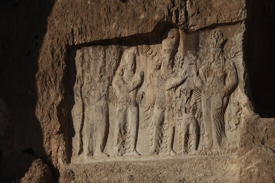 Ancient Persian Rock Relief at Naqsh-e Rostam near Shiraz, Iran