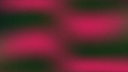 Abstract grainy textured background featuring a striking contrast between dark emerald green and vibrant magenta pink horizontal bands © Sumon
