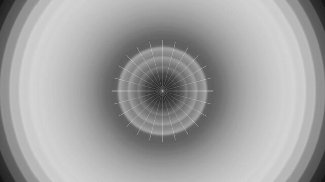 Abstract grayscale radial gradient with symmetrical lines in the center