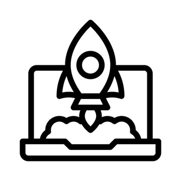 Launch line icon