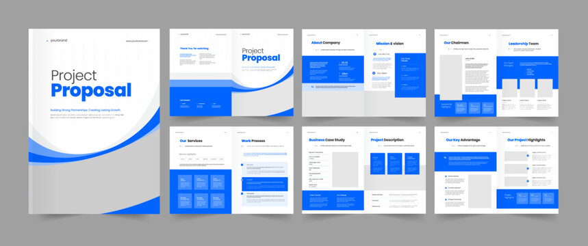 Project Proposal Template, Proposal Brochure Design