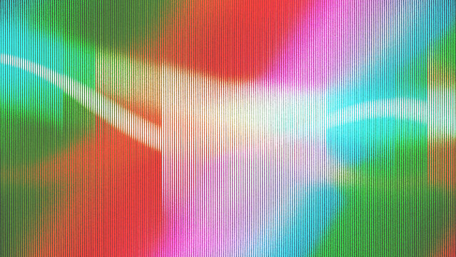 Colorful glitch scanline abstract backdrop with red green and blue overlay.
