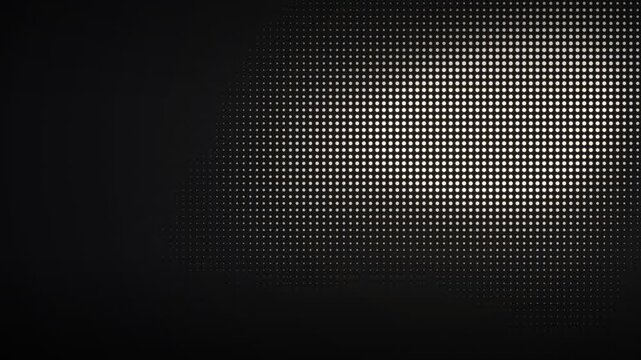 Abstract monochrome grid pattern with a soft glowing oval light transition