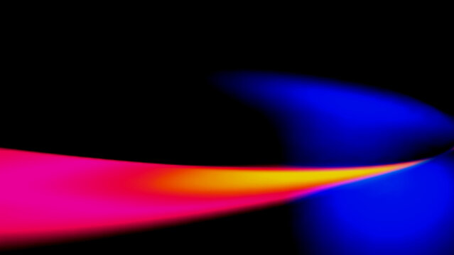 Abstract neon light waves in blue and pink colors