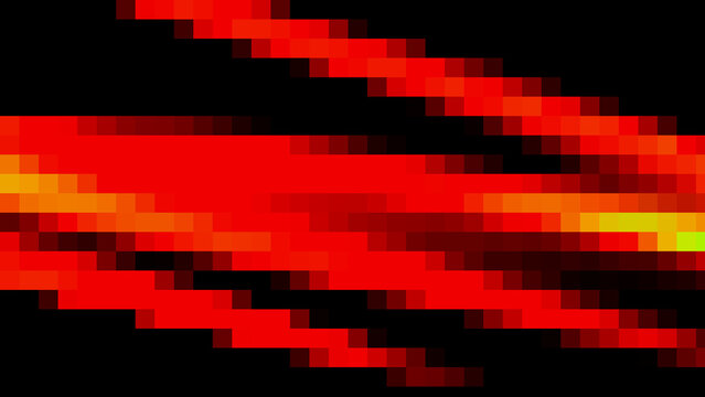 Abstract red pixel art background with dark contrast