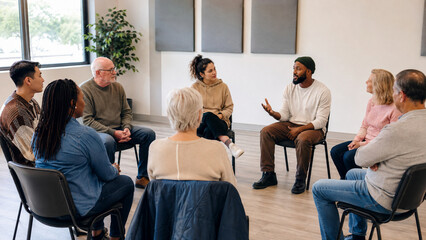 Fototapeta premium Community Workshop Practices Clear Conversation Turn Taking