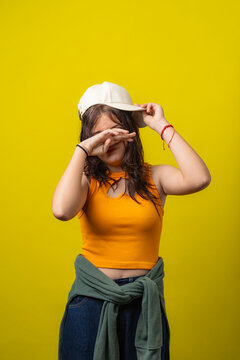 Young woman covering face feeling sadness and grief