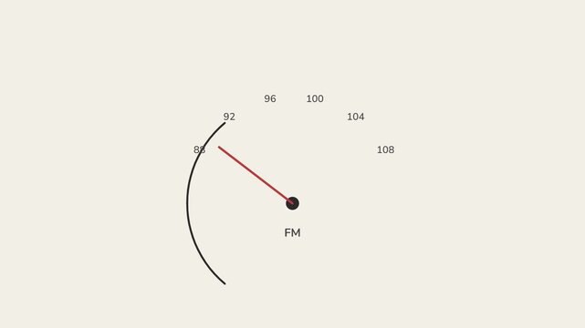 Three radio frequency gauge dials with data