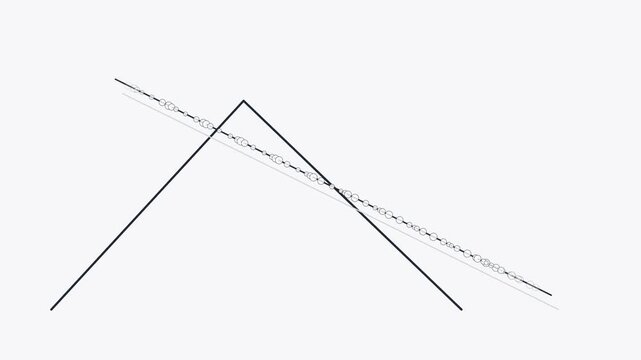 Geometric triangle slope intersection