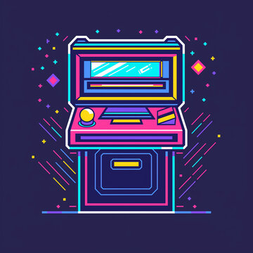vector illustration of a computer