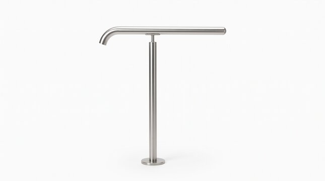 Stainless Steel T-Shaped Support Handrail for Accessibility and Safety Balance in Modern Interior Design