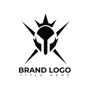 Futuristic Crown Vector Logo