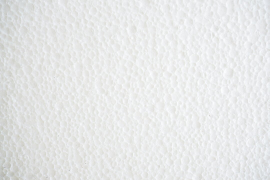 White expanded polystyrene surface providing textured background