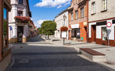 Deptak na starym mieście w Wadowicach   Wadowice old town pedestrian street © Adrian White