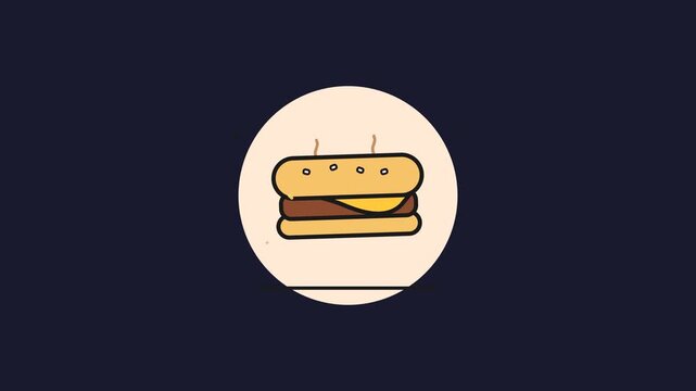 Delicious Cheeseburger Animation