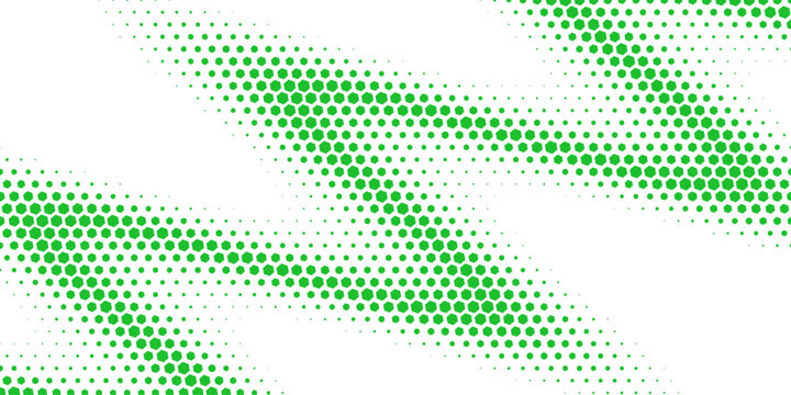 A pattern of green dots forming diagonal stripes on a white background, creating a simple yet modern graphic design.