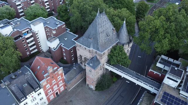 Obertor aus dem 13. Jahrhundert , Neuss, Nordrhein-Westfalen, Deutschland