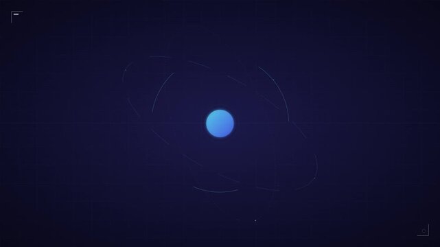 Sleek Flat Overlay Space Interface Scientific Network Design