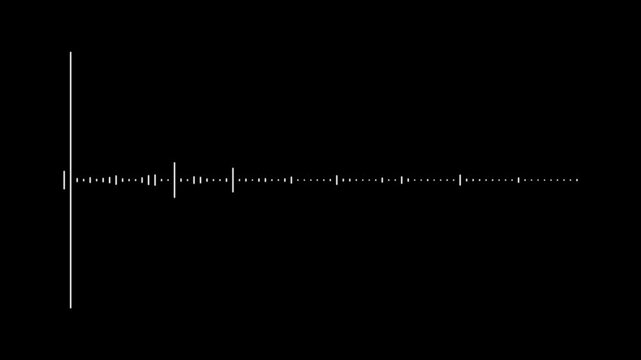white digital audio waveform animation, abstract sound frequency spectrum visualizer, transparent alpha channel background, clean music equalizer lines, minimalist voice signal effect, smooth modern 4