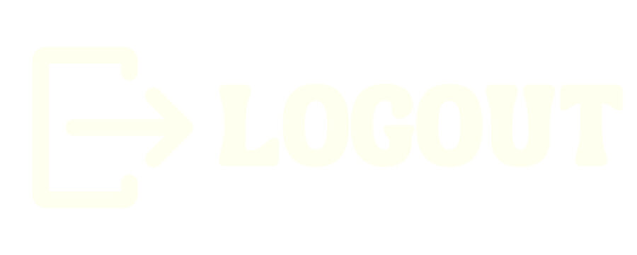 Ivory Logout Button Icon Isolated on Transparent Background PNG Sign Out Vector Symbol