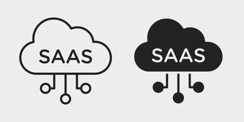 Obraz premium SaaS Subscription Management Icon represents subscription tracking, billing control, customer plans, and account management for software services.