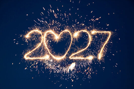 Happy New Year 2027 background