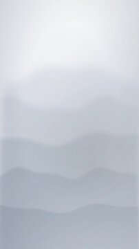 Portrait Light Grey Fog Layers over Soft White Sky Calm Minimalist Vertical Background Endless Loop