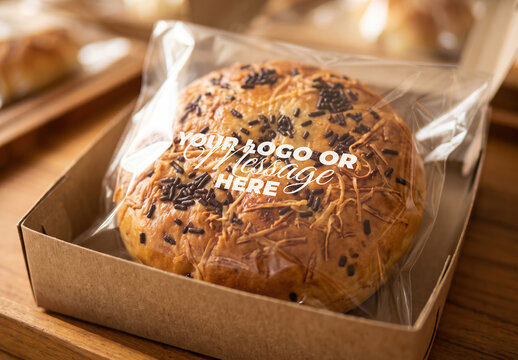 Bakery Packaging Logo Branding Mockup